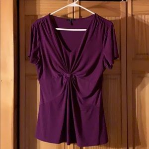 Daisy Fuentes front knot shirt